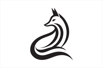Minimalist Sleek and Simple Fox Head Illustration Logo Design 20.eps