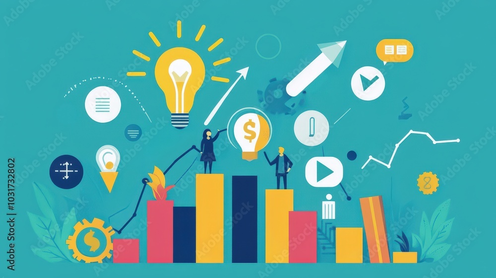 Poster scaling your business: explore strategies for scaling a startup effectively.