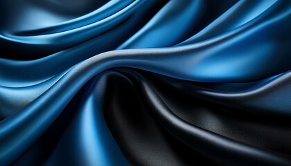 Fototapeta premium blue-black silk