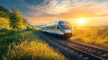 Fototapeta premium Sustainable Transportation Options: Choosing sustainable transportation is a vital aspect of eco-friendly travel.