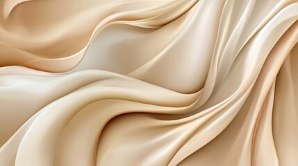 Obraz premium Abstract Beige and Cream Fabric Drape