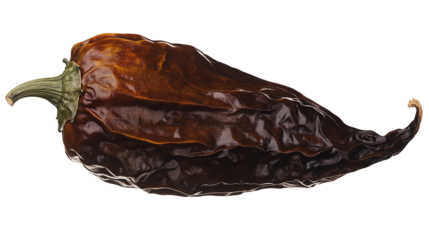 Chipotle Morita, a whole smoke-dried overripe Jalapeno chile pepper isolated png