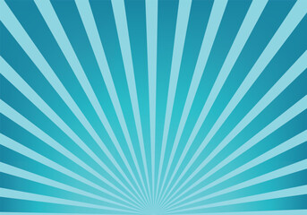 Sun-burst blue color vector illustration.