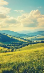 Obraz premium Majestic sunset in the mountains landscape. Dramatic sky. Carpathian, Ukraine, Europe. Beauty world.