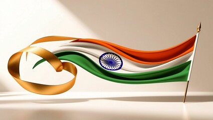 Joyful Independence Day Wallpaper Filled with Symbols of National Unity and Freedom