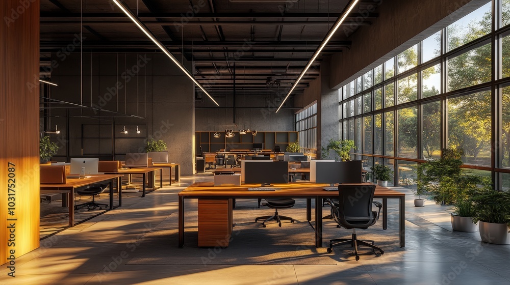 Poster discuss how lighting affects productivity and mood in workspaces.
