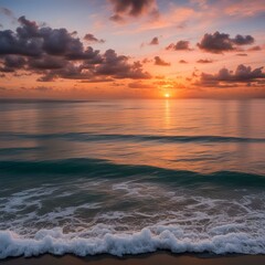 Fototapeta premium sunset over the sea