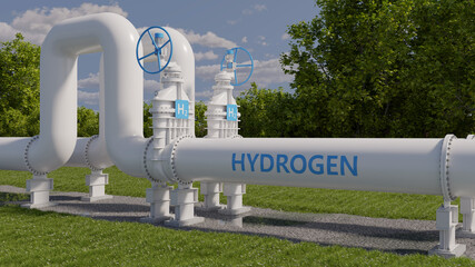 Hydrogen pipeline is an example of the transition of the energy sector to the use of safe and...