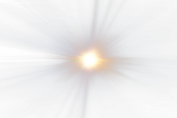 Digital Lens Flare with Golden Sunburst on Black Background