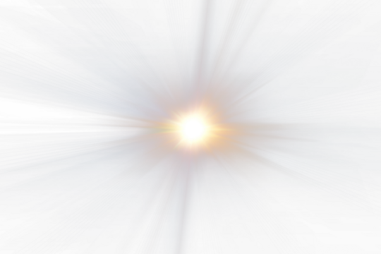 Digital Lens Flare with Golden Sunburst on Black Background