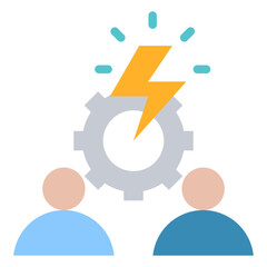 Conflict Management Flat Icon
