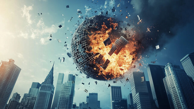 A Global Financial Crisis Unfolding as Bad Loans and Financial Products Implode, Triggering Widespread Economic Disruption and Instability