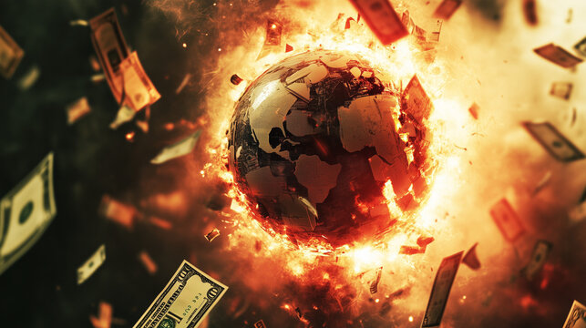 A Global Financial Crisis Unfolding as Bad Loans and Financial Products Implode, Triggering Widespread Economic Disruption and Instability
