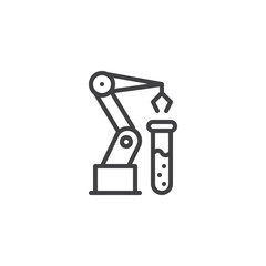 Robotics Lab line icon