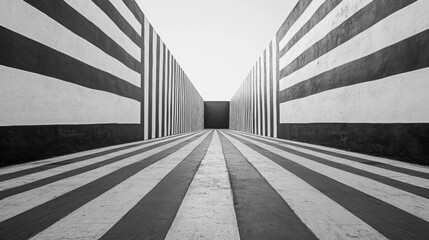 Black and White Optical Illusion