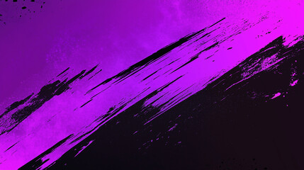 A dynamic abstract black and yellow background with brush strokes. AI generation.