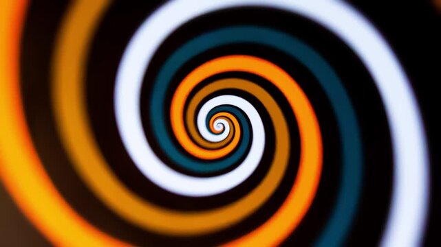 Hypnotic Spiral - Loop. HYPNODISC spinning in a hypnosis session, hypnotic disc, vintage hypno-wheelie, abstract background