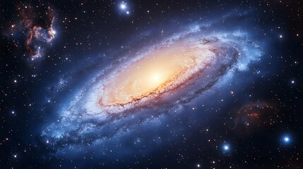 Spiral Galaxy in Space.