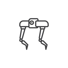 Bipedal Robot line icon