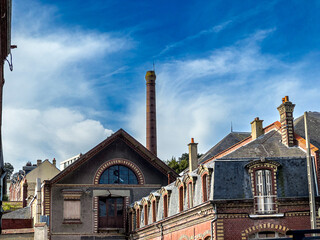 Fototapeta premium Street view of Fecamp in France