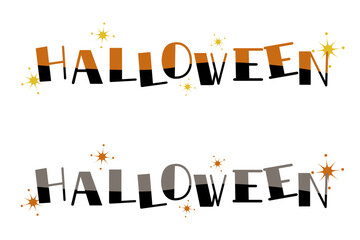 ポップでおしゃれなハロウィーン　ロゴ文字