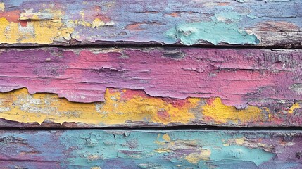Vibrant Colorful Wood Surface Textures