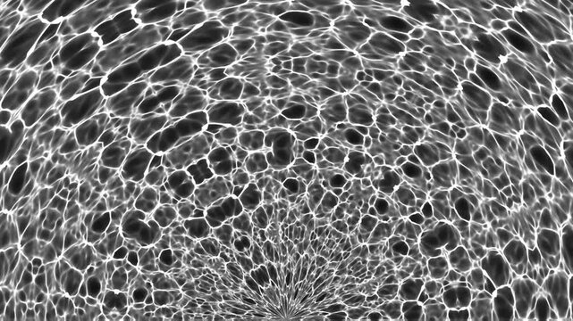 Kareidoscope mandala black and white animation