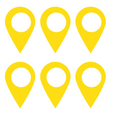 pin pointer location line style icon vector illustration design