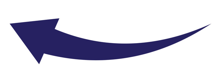 Black arrow icon isolated on white background.