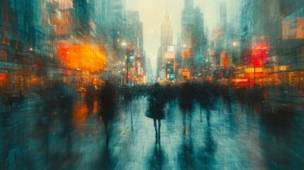 Abstract Urban Bustle