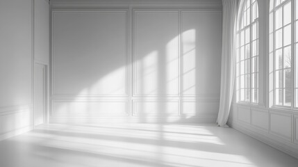 Bright Empty Room with Large Windows