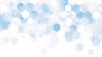 Abstract Blue Hexagonal Background Design