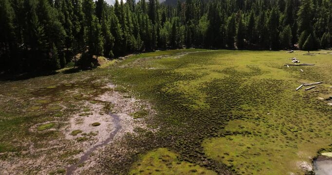 Beautiful Drone Shot Above Fairy Meadows Pakistan. Reveals Nanga Parbat Mountain