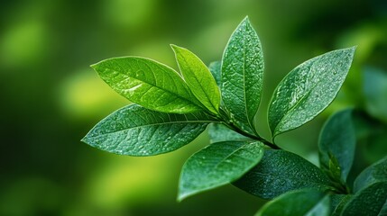 Vibrant Greenery Close-Up