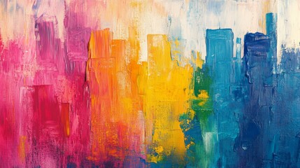 Abstract Colorful Cityscape