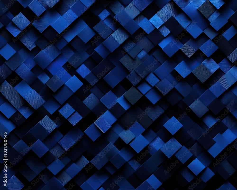 Aufkleber abstract blue background with textured geometric blocks and layered squares, perfect for design proj