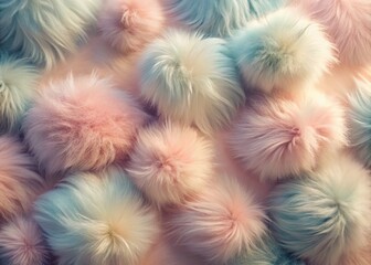 Vintage Abstract Minimal Fluffy Design Background in Soft Pastels for AI Generative Art