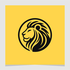 Head Lion Luxury Logo Element Vector