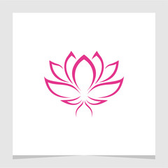 Lotus Flower Elegant Logo Element Vector , Lotus Logo for Branding