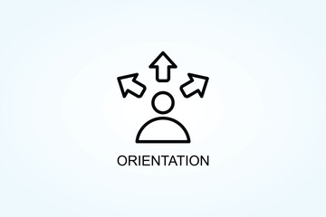 Orientation Vector  Or Logo Sign Symbol Illustration