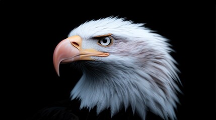 Fototapeta premium American Bald Eagle Portrait Majestic Close Up with Sharp Focus