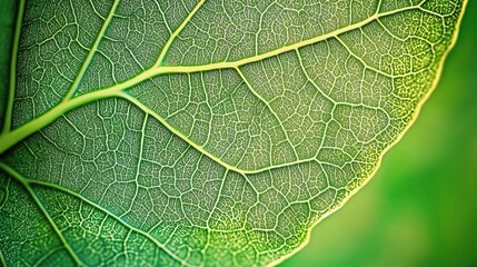 Fototapeta premium Detailed Leaf Structure in High Resolution