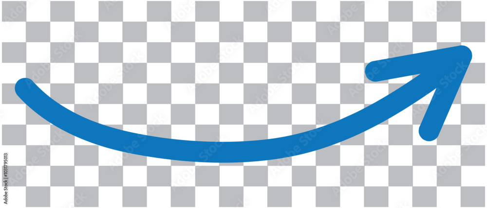 Poster long black curly arrows isolated on a transparent background. arrows of various shapes. vector clipa