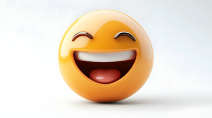 Fototapeta premium 3D Emoji Laughing Out Loud.