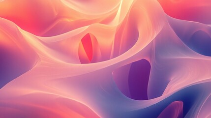 Obraz premium Abstract Colorful Wave Patterns in Soft Focus