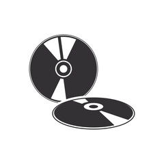 sign of compact disc icon design. DVD icon logo, CD vector, illustration template