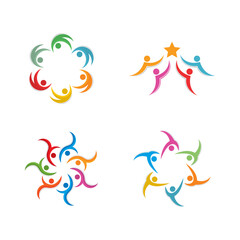 Community Care logo Template Design. Unity Care, Creative Illustration