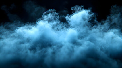 Blue Smoke Background.