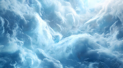 Obraz premium Abstract Blue Sky Cloud 3D Background