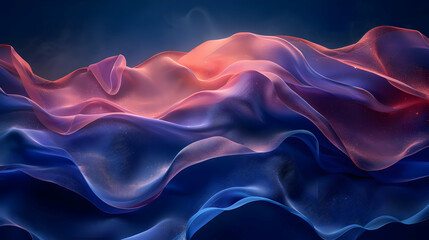 Fototapeta premium Abstract Background with Wavy Lines in Blue and Pink